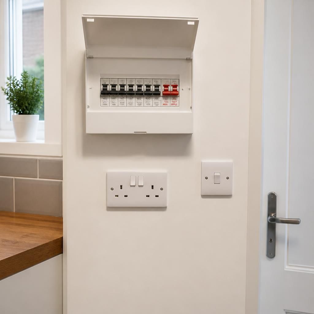 Clear access around a home's consumer unit, sockets and light switches