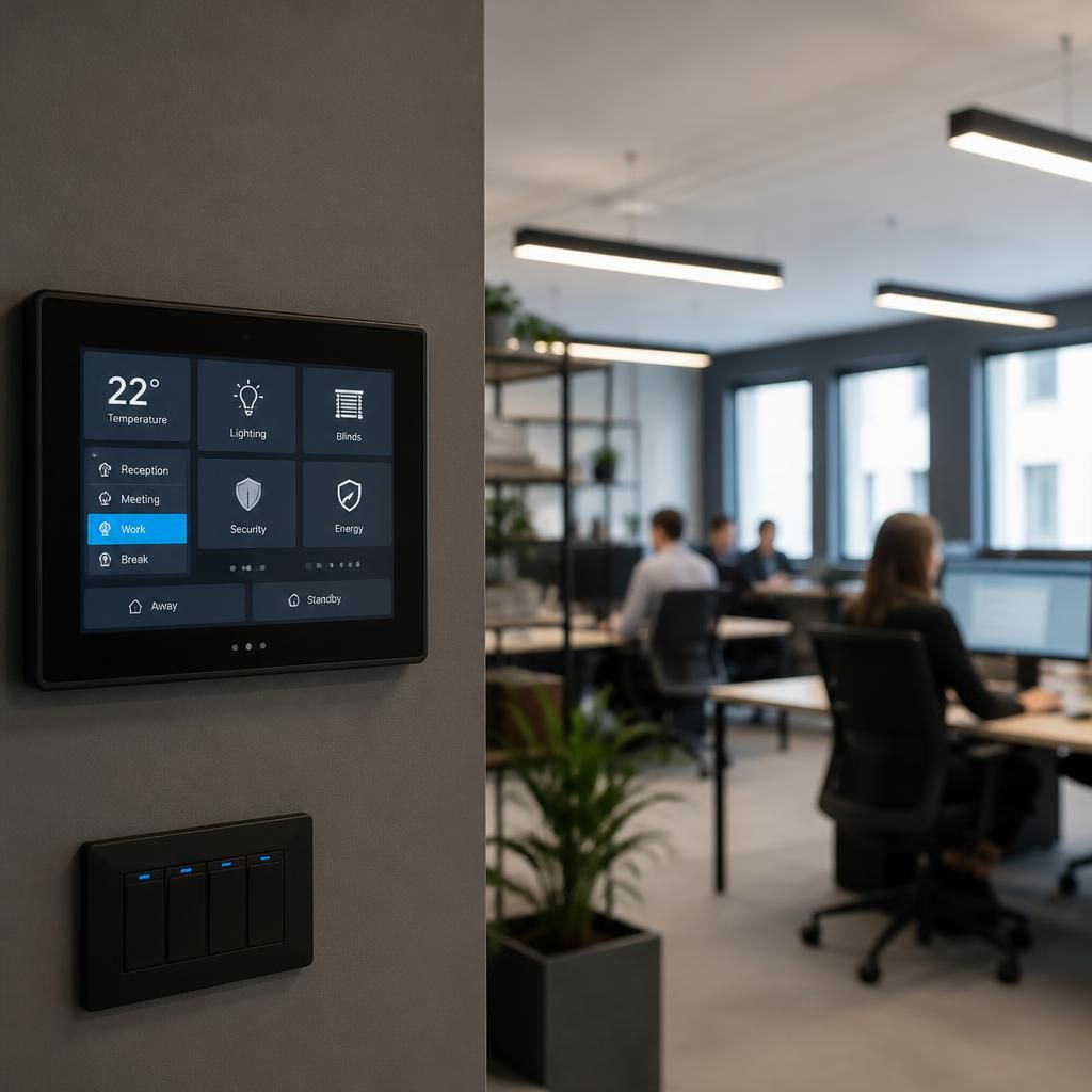 Smart electrical controls used within a commercial workspace