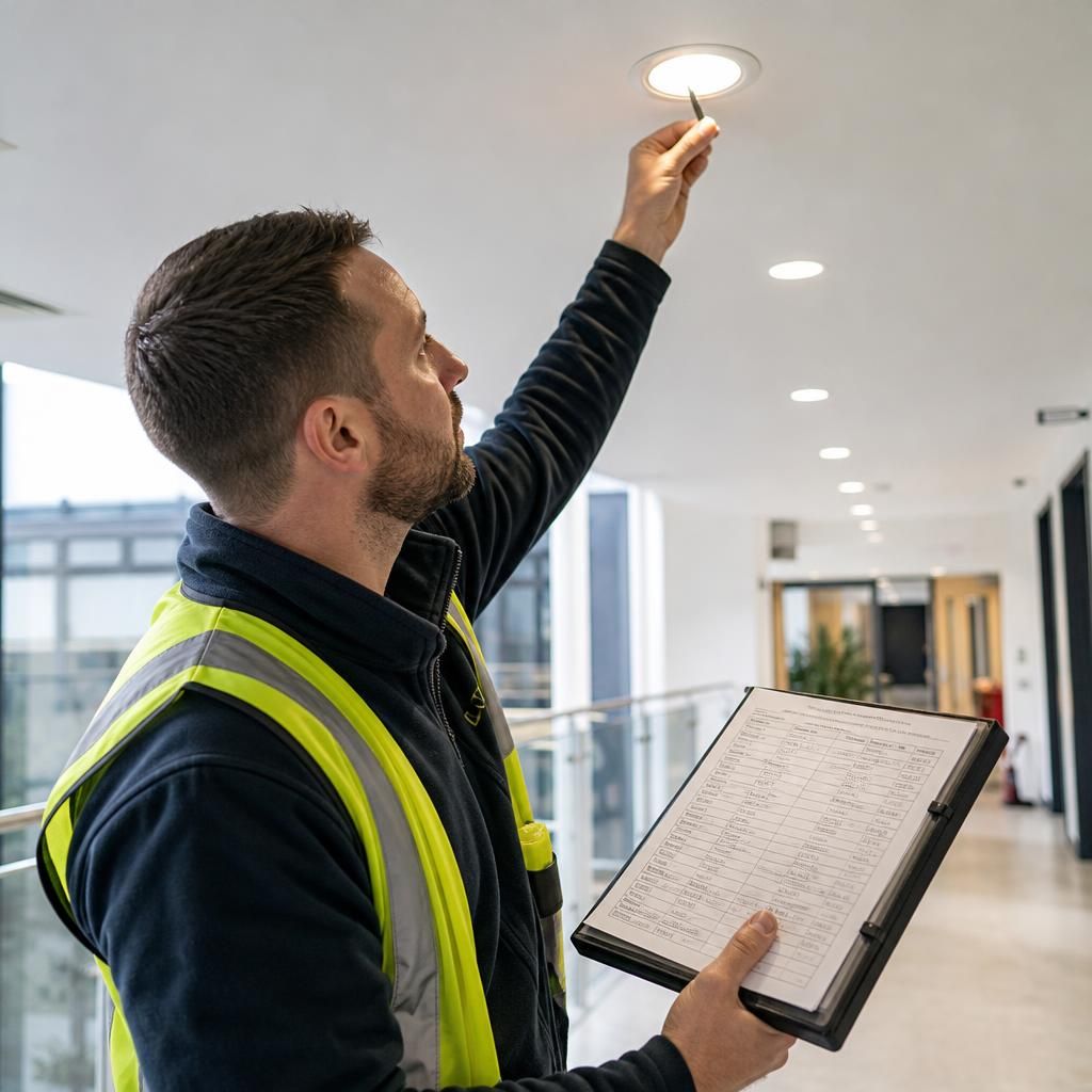 Commercial lighting testing and certification records